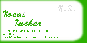 noemi kuchar business card